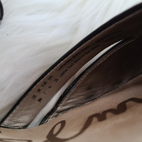 Sam Edelman Black Leather Pointed Toe Othello Heel - Picture 5 of 6